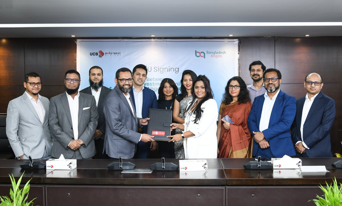 We are pleased to announce that Bangladesh Angels Network has signed a Memorandum of Understanding with UCB Investment Ltd. to jointly support early-stage startups in Bangladesh. The partnership will focus on training, advisory services, and investment readiness initiatives