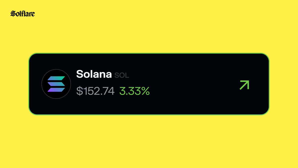 Solana hits $152.74!

GM Solana☀️