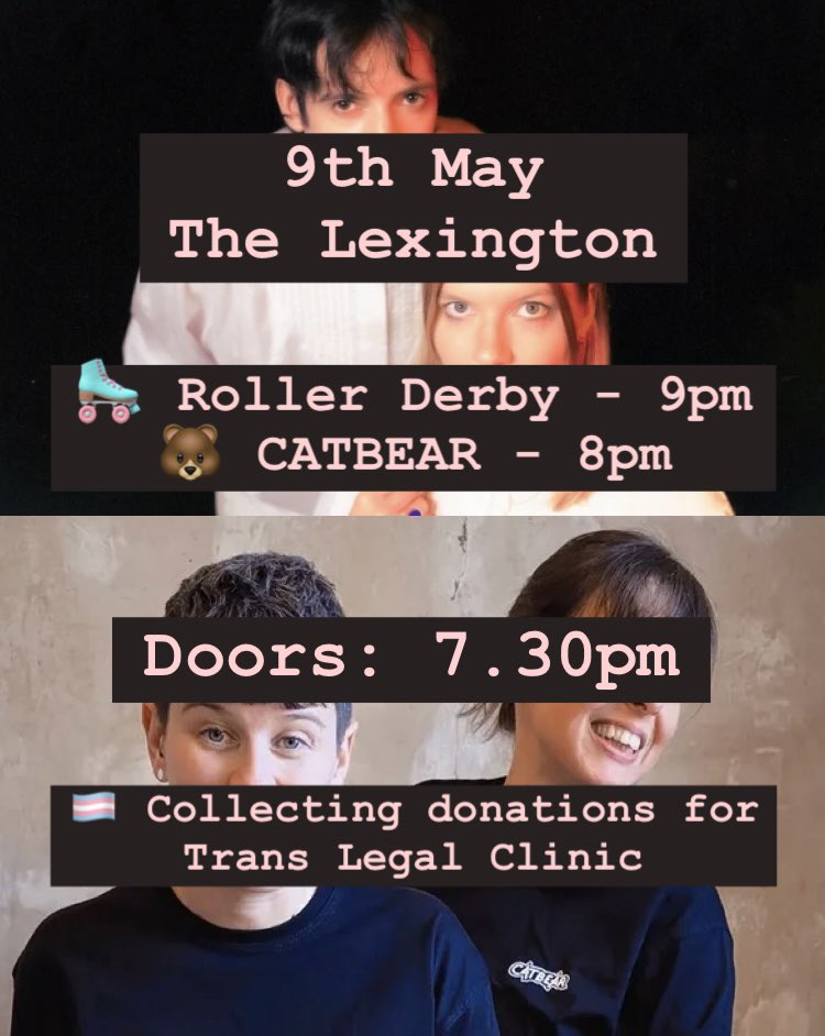 Get In Her Ears (@getinherears) on Twitter photo 🛼🐻TOMORROW! 🛼🐻 We're at <a href="/thelexington/">The Lexington</a> for dreamy night of sparkling indie-pop with Roller Derby and CATBEAR!
🎟🎲 A few tickets still on Dice, so nab them now! 🎲🎟 link.dice.fm/L2qoGq2ncTb?sh…
Or DM us for cheaplist options x 🛼🐻TOMORROW! 🛼🐻 We're at <a href="/thelexington/">The Lexington</a> for dreamy night of sparkling indie-pop with Roller Derby and CATBEAR!
🎟🎲 A few tickets still on Dice, so nab them now! 🎲🎟 link.dice.fm/L2qoGq2ncTb?sh…
Or DM us for cheaplist options x