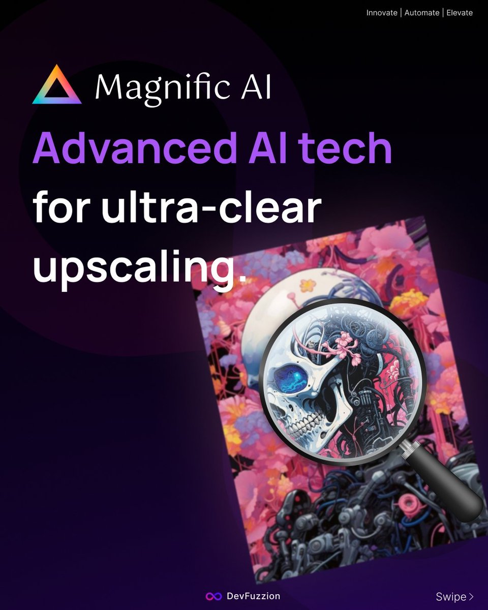 devfuzzion's tweet image. Magnific AI is changing the game for designers.
Upscale artwork, add insane detail, and get print-ready in seconds no quality loss.
Design smarter, not harder.
#MagnificAI #GraphicDesignTools #AIforDesign #CreativeWorkflow #design #upscale #designing #graphicdesign #graphics #ai