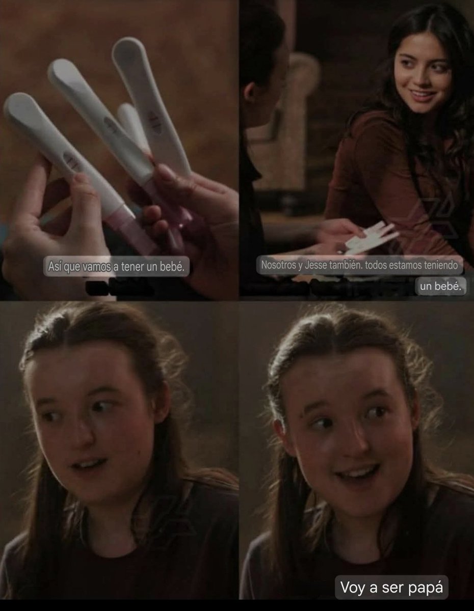 Ya está bien de defender esta serie de mierda 😭

The Last of Us (los guionistas), además de sacarse esta escena del culo, hicieron que la protagonista dijera "voy a ser Papá" (y no mamá), para "respetar" el género no binarie de la actriz 🥱