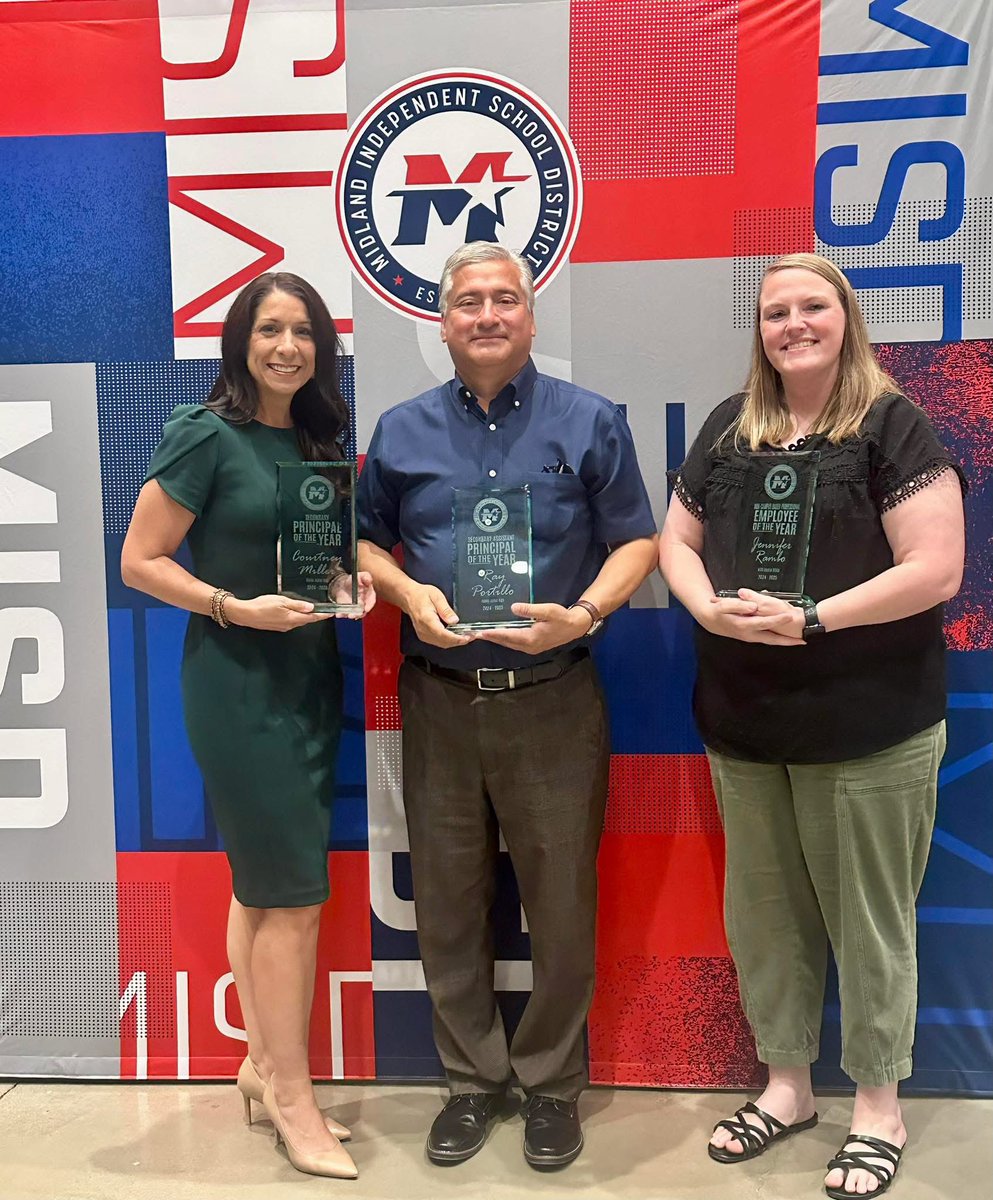 <a href="/AlamoScouts/">Alamo Junior High - Midland ISD</a> we have an update - not only Principal and Assistant Principal of the Year but we also have the Non Campus Support Personnel Employee of the Year Mrs. Rambo who is our educational diag - GO SCOUTS! So proud of our leaders. <a href="/Midland_ISD/">Midland ISD</a> <a href="/DrSDHoward/">Dr. Stephanie Howard</a> <a href="/CoachCourtneyM/">Courtney Miller</a>