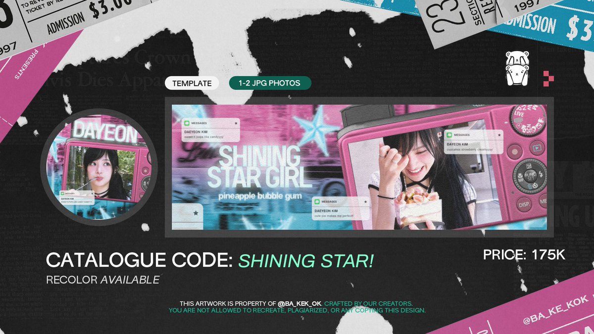 — ☆ HELP RT PLEASE? THANKYOU! 

TEMPLATE LAYOUT FOR SALE.
M★YDAY PAYDAY: Shining Star!

💸 check ALT.
📩 bisa langsung take di DM ya
✏️ bisa fullpay/dp dulu
✅️ file IPV sudah rapih

for more details scroll down #zonauang