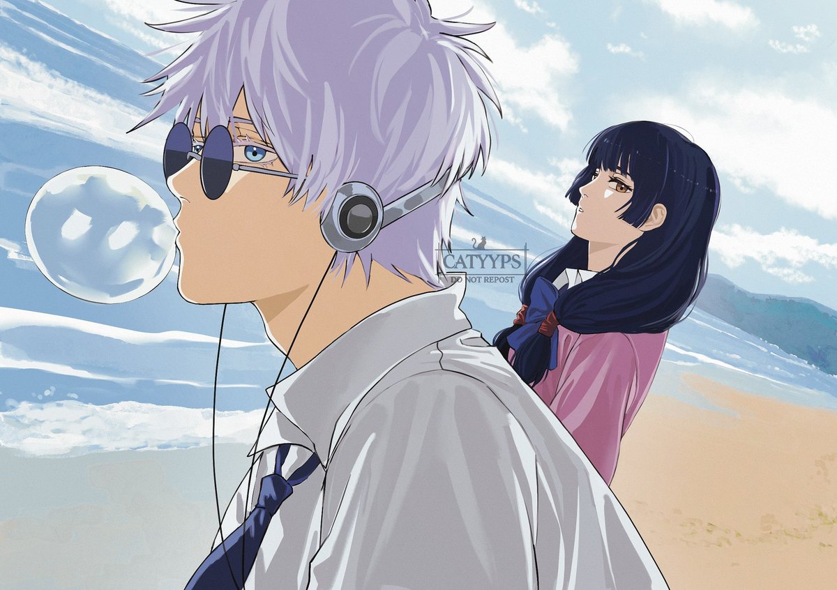 You and I, in silence, stare at the same sky
 
#五歌 #gojohime #gouta