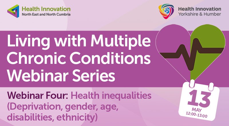 Join our last session of Living with Multiple Chronic Conditions Webinar Series. 
We will be discussing health inequalities in the CVRM / CaReMe space.

Tue, 13 May 2025 12:00 - 13:00.

Register here👇
eventbrite.co.uk/e/living-with-…