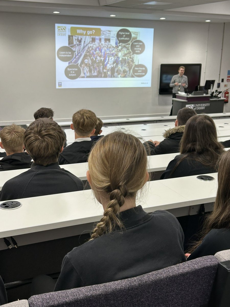 SHsixthform (@shsixthform) on Twitter photo Our second group of Y10 students learning about higher education <a href="/DerbyUni/">University of Derby</a> this week! <a href="/SwanwickHall/">Swanwick Hall School</a> Our second group of Y10 students learning about higher education <a href="/DerbyUni/">University of Derby</a> this week! <a href="/SwanwickHall/">Swanwick Hall School</a>