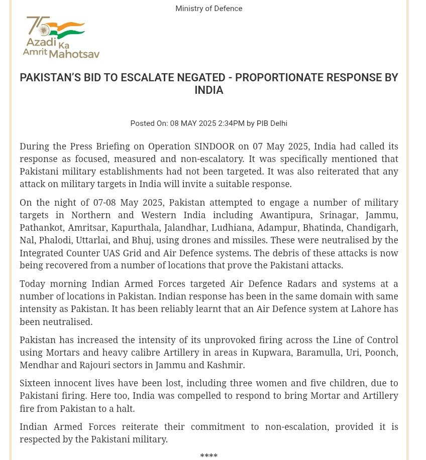 JaipurDialogues's tweet photo. Air Defence System at #Lahore Neutralised By India https://t.co/TKpHkkuflm