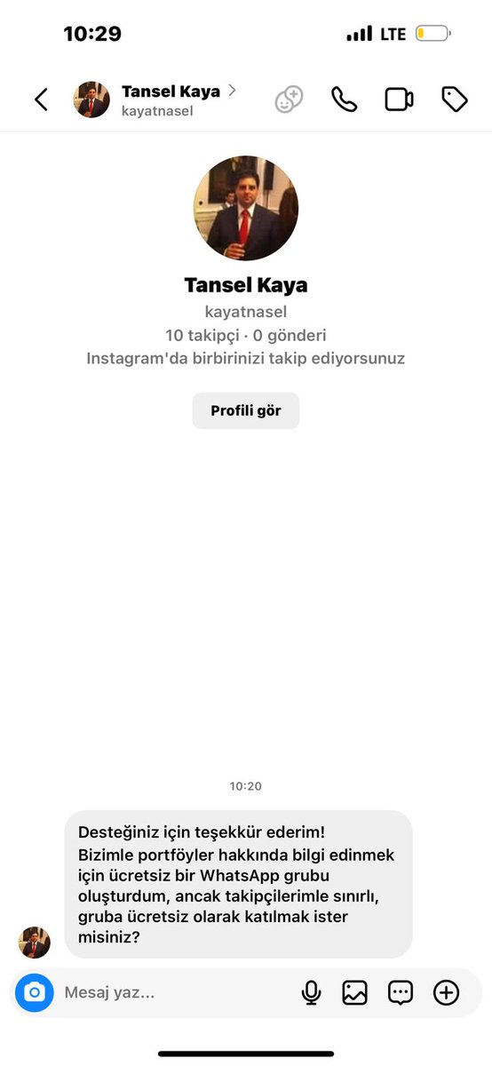 Böyle sahte bir hesap açılmış. Aklınızda olsun benim ücretli telegram grubum yok, yatırım tavsiyesi vermem. Bu tip sahtekarlara lütfen itibar etmeyin.