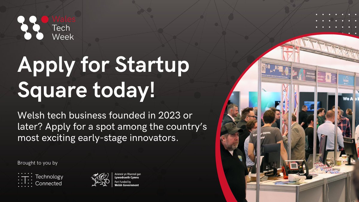 🚨 Welsh tech startups – this is your moment!

Showcase your innovation at #WalesTechWeek 2025 to industry leaders, investors and a global audience.

🚀 Limited spots
💼 Founded in 2023 or later?
⏳ Apply by 30 May!

Apply now &gt;&gt; loom.ly/Yl-FMZY