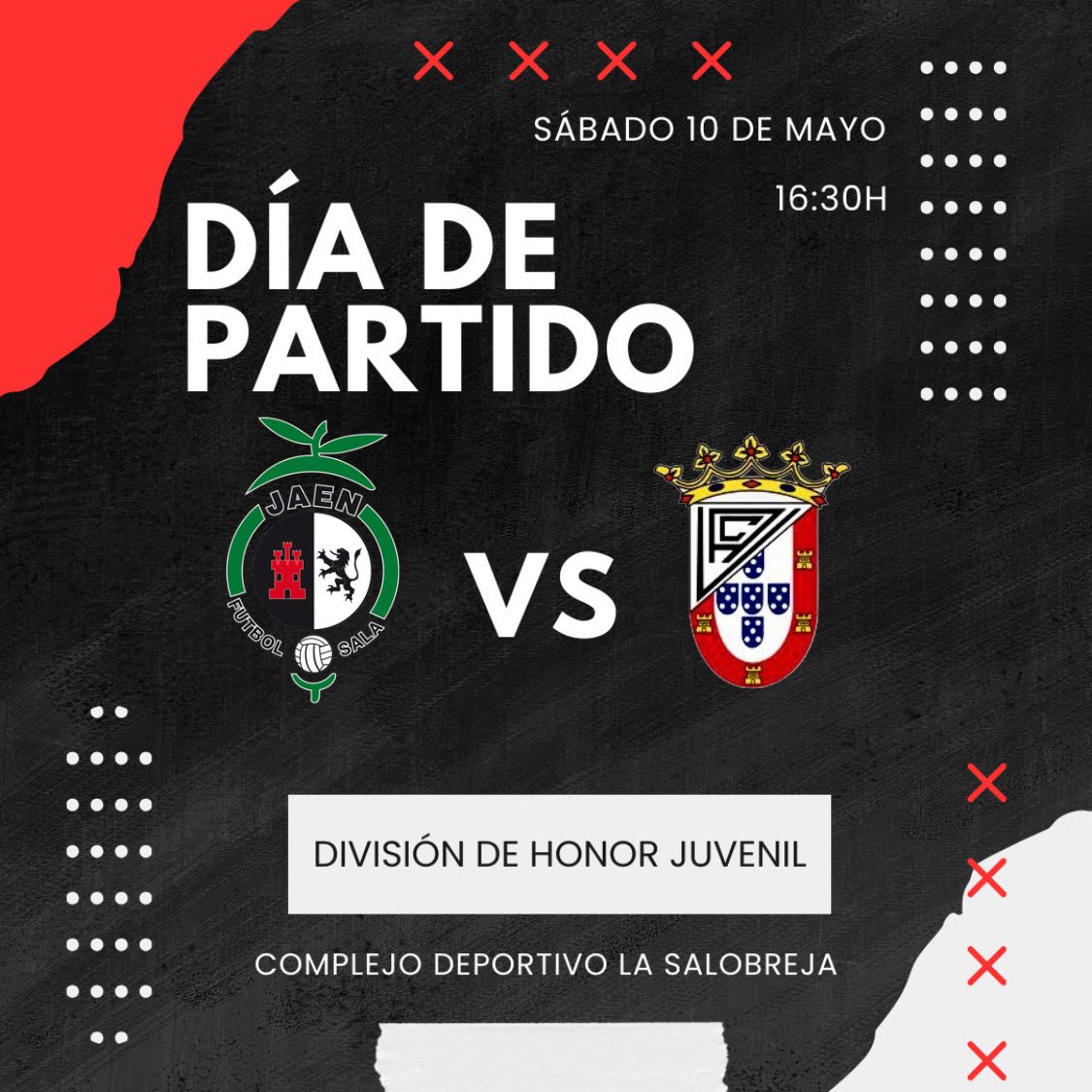 Unión África Ceutí (@ua_ceuti) on Twitter photo Vamos a por un nuevo encuentro este 10 de mayo🗓️a las 16:30h⏱️nuestro División de Honor Juvenil viaja para enfrentarse al <a href="/JaenFS/">Jaén Paraíso Interior FS</a>
¡Vamos a traernos los 3 puntos a casa!
⚫️⚪️
#divisiondehonorjuvenil #FutsalRFEF #UaCeuti #Ceuta #LigaFutsalProfesional #FutbolSala #Futsal Vamos a por un nuevo encuentro este 10 de mayo🗓️a las 16:30h⏱️nuestro División de Honor Juvenil viaja para enfrentarse al <a href="/JaenFS/">Jaén Paraíso Interior FS</a>
¡Vamos a traernos los 3 puntos a casa!
⚫️⚪️
#divisiondehonorjuvenil #FutsalRFEF #UaCeuti #Ceuta #LigaFutsalProfesional #FutbolSala #Futsal