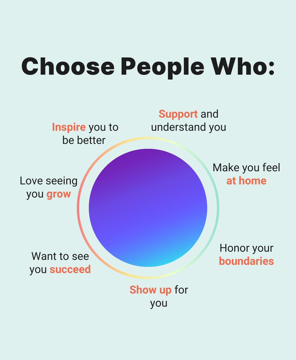 Choose people who