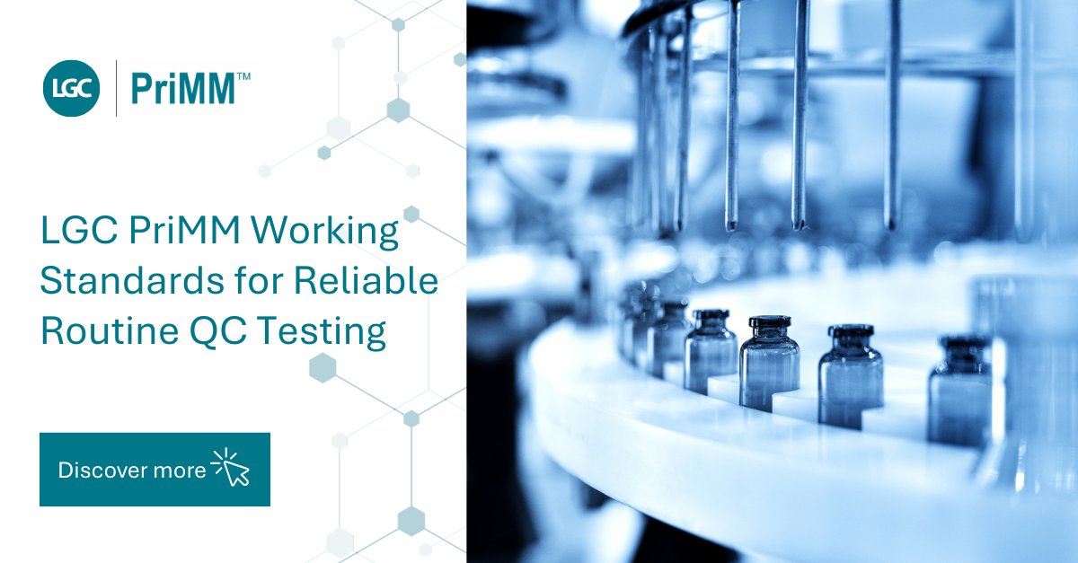 LGCStandards's tweet photo. Struggling with time- and resource-intensive in-house production of API working or secondary standards? 🧪Explore LGC’s PriMM range of API working standards today: https://t.co/45ZfMDUdj4

 #PharmaceuticalStandards #ISO17034 #APIs #QualityControl https://t.co/Yd6u83Y3ST