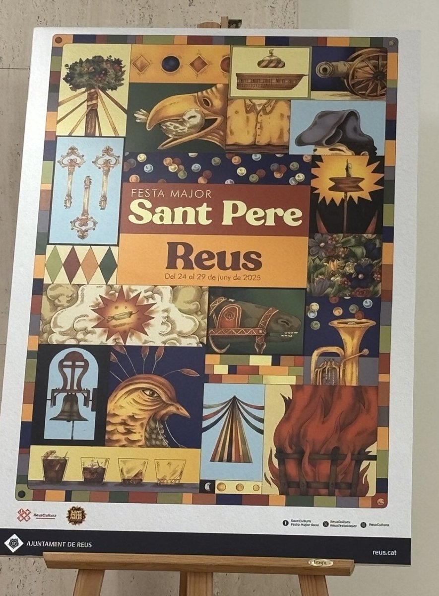 DavFolch's tweet photo. Si els ganxets han decidit copiar l'estil del cartell de Santa Tecla per fer el de Sant Pere es diu i no passa res https://t.co/96BdYJG5Xx
