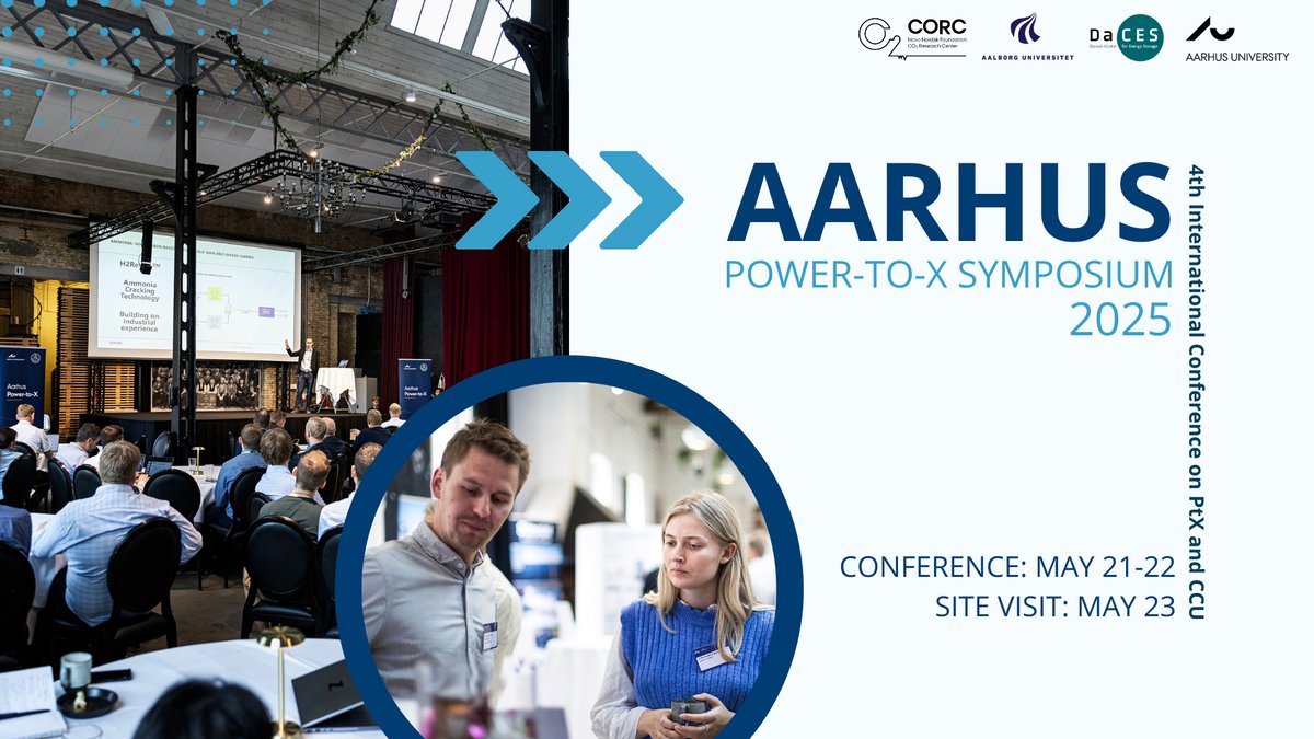 HIPERZABproject's tweet image. 🔋 Meet HIPERZAB at the Aarhus Power-to-X Symposium 2025!
🗓️ May 21 | Session 4: Electrochemical storage
🎤 Julian Seiler (DLR) will present our work on rechargeable #ZincAir batteries under the #EICPathfinder program.