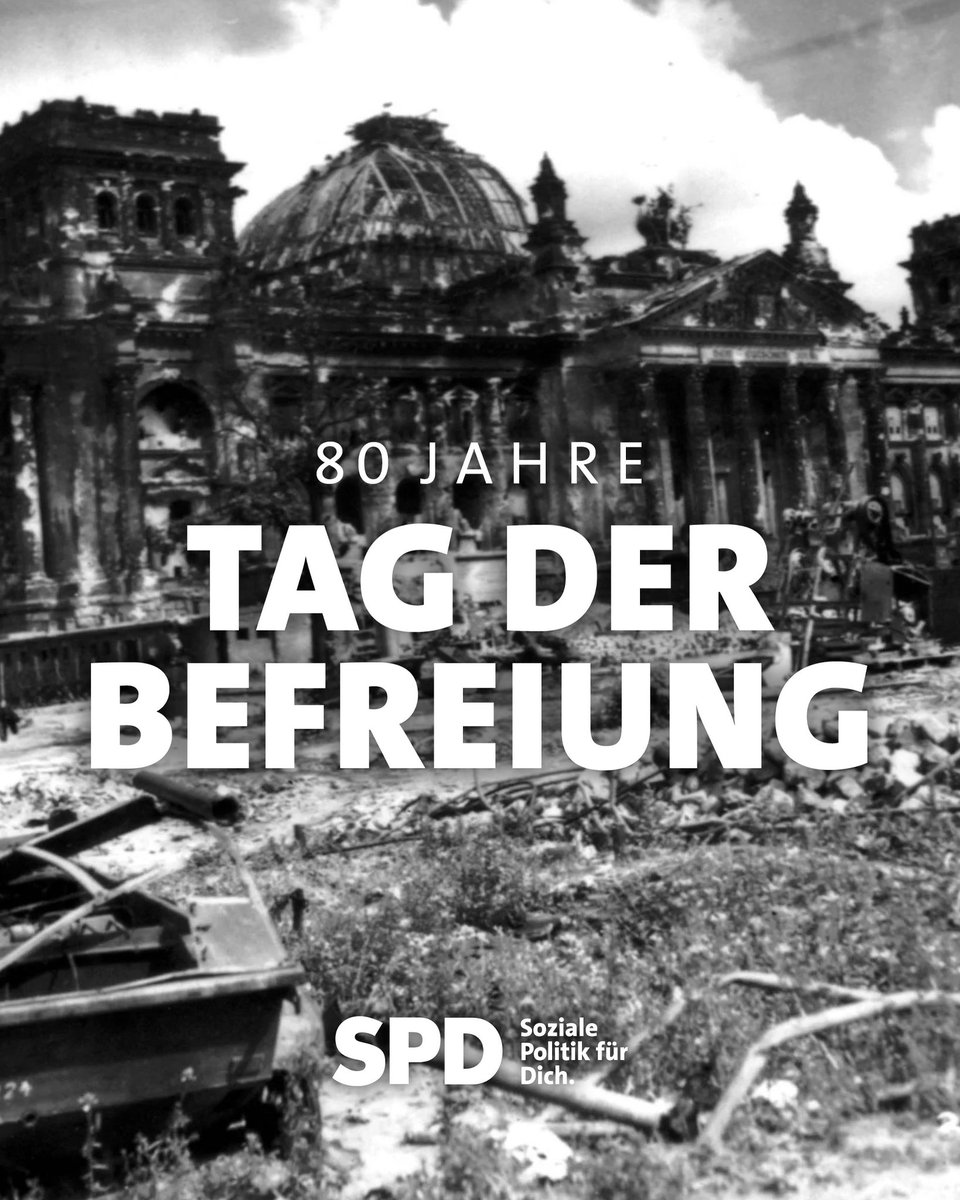 seeheimer's tweet image. 80 Jahre Tag der Befreiung.
Am 8. Mai 1945 endete der Zweite Weltkrieg in Europa - und mit ihm die nationalsozialistische Gewaltherrschaft. Für uns ist dieser Tag ein Tag der Erinnerung, der Verantwortung und der Dankbarkeit. Die Befreiung vom Nationalsozialismus bleibt ein…