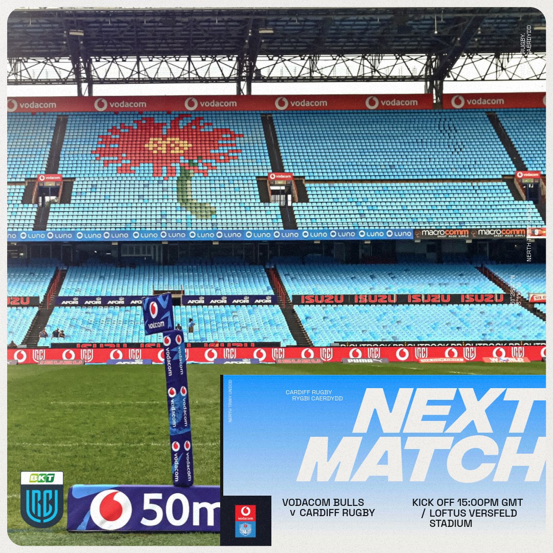 The Race to the Eight continues this Saturday 🆚 <a href="/BlueBullsRugby/">Official Blue Bulls</a>. 

#YmlaenCaerdydd