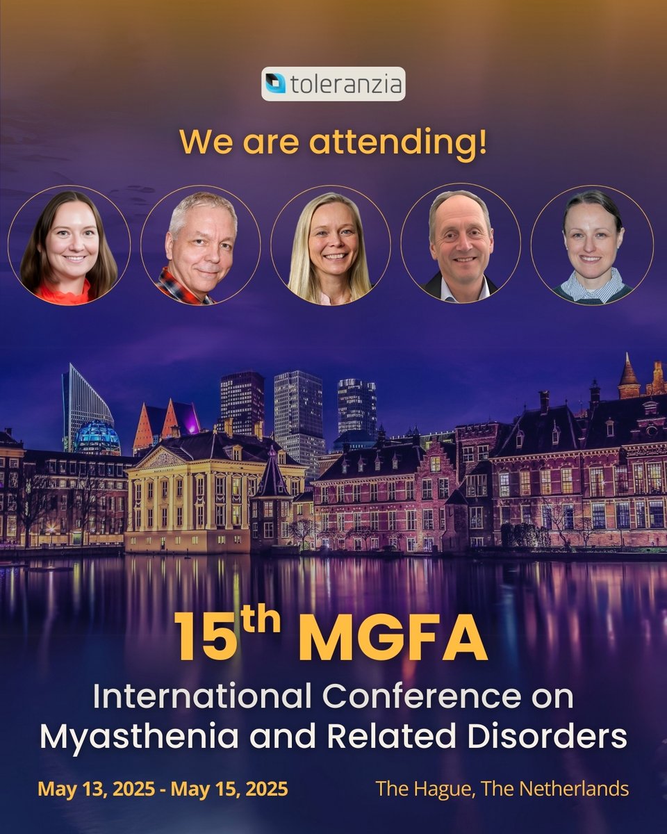 See you there... Let's connect!
#Toleranzia #TOL2 #myastheniagravis #Conference