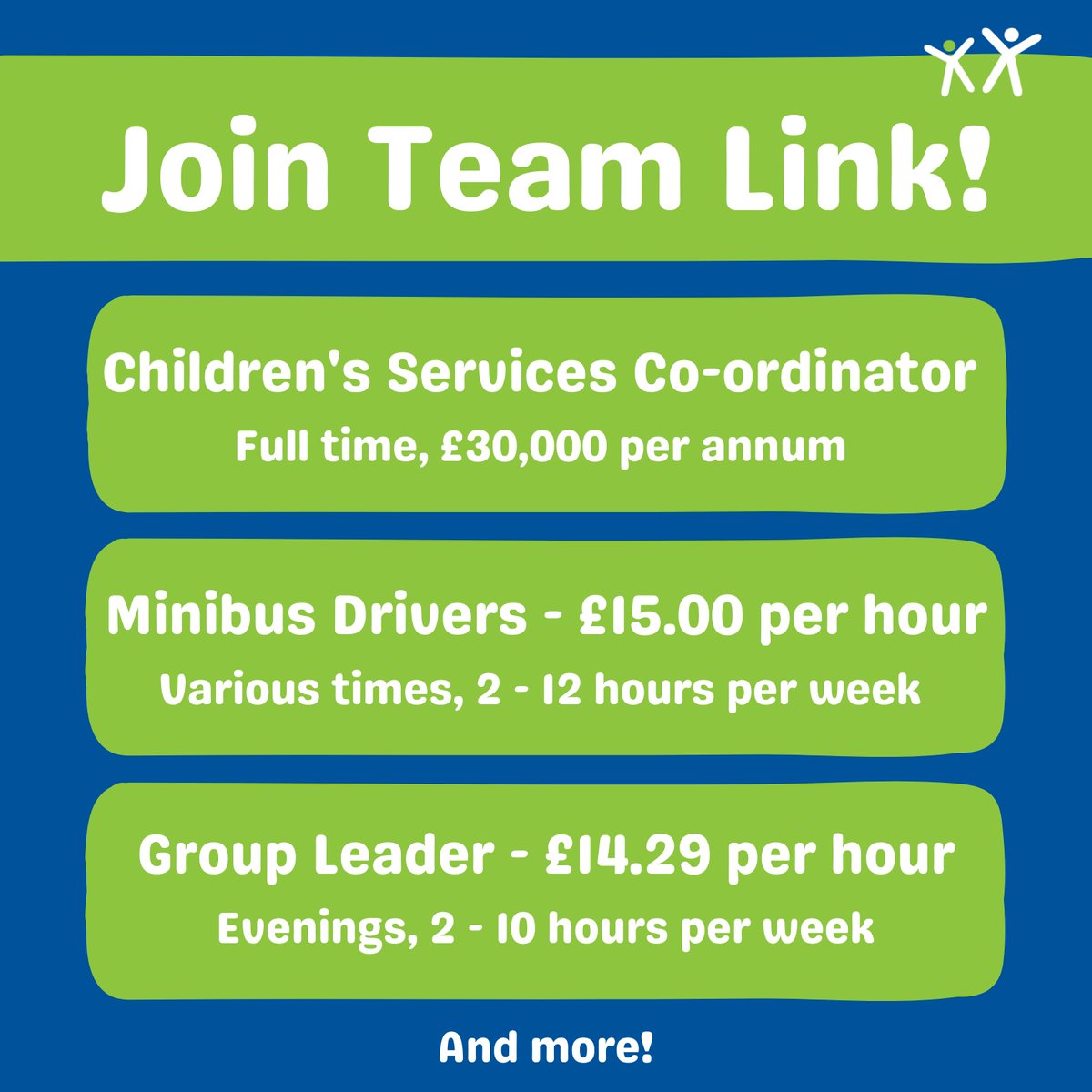 Link_Able's tweet image. We have got some BRILLIANT vacancies at LinkAble! 

Whether you&apos;re looking for a full-time role or just a few hours a week, there are plenty of opportunities to join our friendly team. 

Find out more here: ow.ly/kmW650UZh6t

#Vacancy #Woking #LearningDisability #Autism