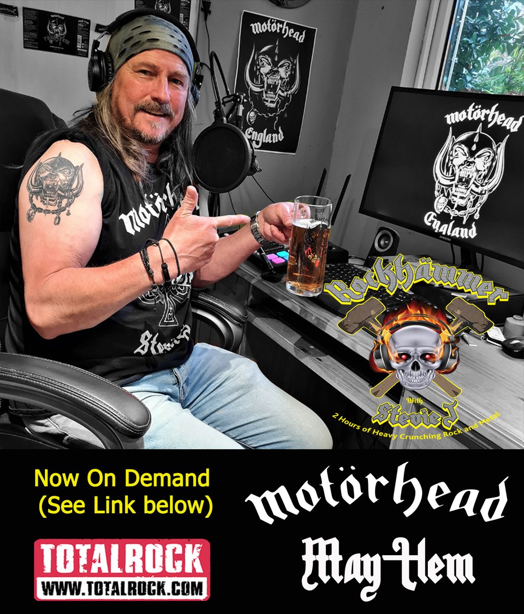 @rockhammershow (@rockhammershow) on Twitter photo â â â Morning all, wishing you all the very best for the 8th of May, <a href="/myMotorhead/">Official Motörhead</a> day! Keep it heavy and my Motorhead Mayhem is now on demand, recommended volume = 15 â â â
mixcloud.com/TotalRockOffic⊠â â â Morning all, wishing you all the very best for the 8th of May, <a href="/myMotorhead/">Official Motörhead</a> day! Keep it heavy and my Motorhead Mayhem is now on demand, recommended volume = 15 â â â
mixcloud.com/TotalRockOfficâŠ