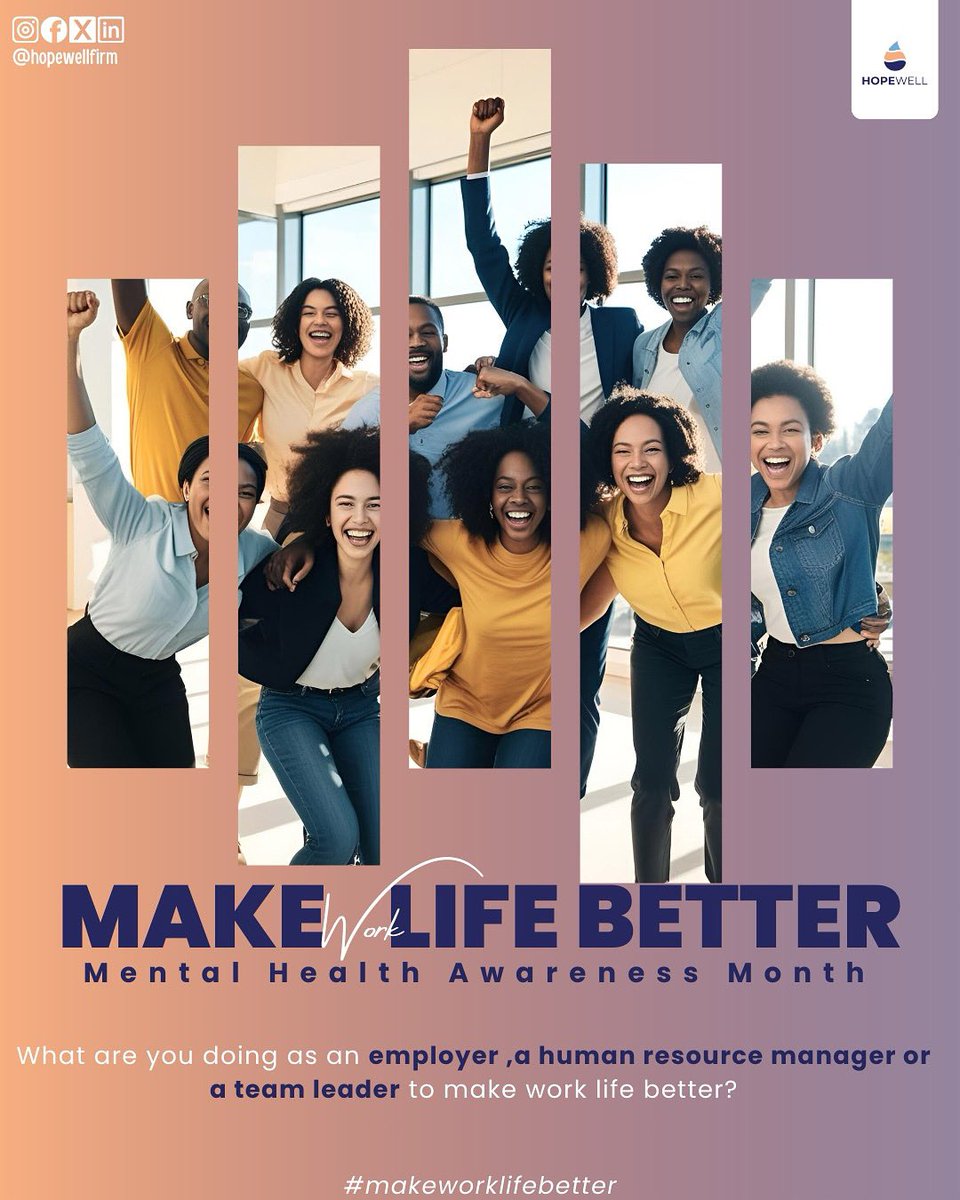 Join us this month as we engage and create awareness to businesses and organizations on mental health.
Reach out to us today for info sessions.
#mentalhealthawarenessmonth2025 
#makeworklifebetter