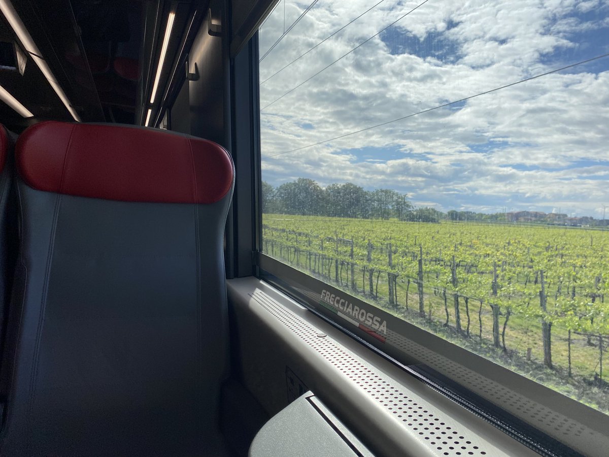 Enjoying a comfy train with excellent Wi-Fi from Trento to Trieste. A journey of 4 hrs and 15 mins in total which cost me… £25. Same cost as my usual Gloucester-Bristol commute which is three times shorter 😭