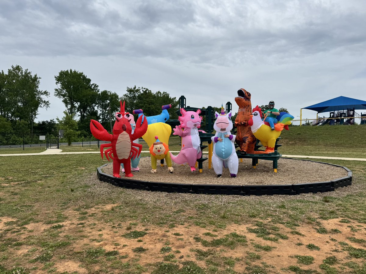 WR Odell Elementary (@wrodell35) on Twitter photo When a dinosaur shows up on your field, you might as well have a race! 🤣 Our inflatables race was a great way to relax before EOGs begin and the fulfillment of our PTA’s promise since we met our Boosterhon goal! <a href="/CabCoSchools/">Cabarrus Co. Schools</a> <a href="/johannajparker/">Johanna Parker</a> When a dinosaur shows up on your field, you might as well have a race! 🤣 Our inflatables race was a great way to relax before EOGs begin and the fulfillment of our PTA’s promise since we met our Boosterhon goal! <a href="/CabCoSchools/">Cabarrus Co. Schools</a> <a href="/johannajparker/">Johanna Parker</a>