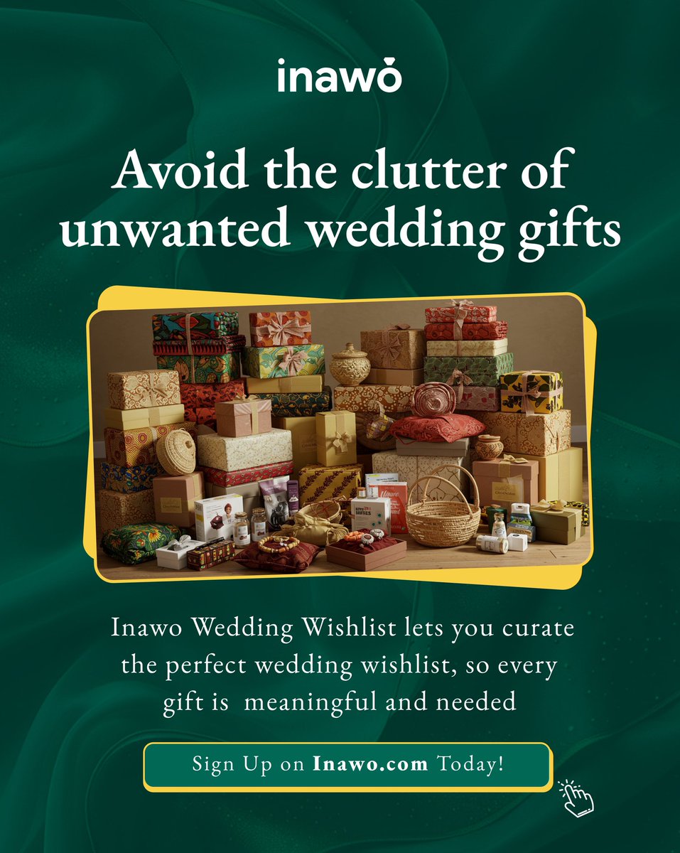 Your wedding gifts should help you start your beautiful new life, not fill your home with clutter. 

Curate your dream wedding wishlist with inawo.com and receive only meaningful, needed gifts.💕