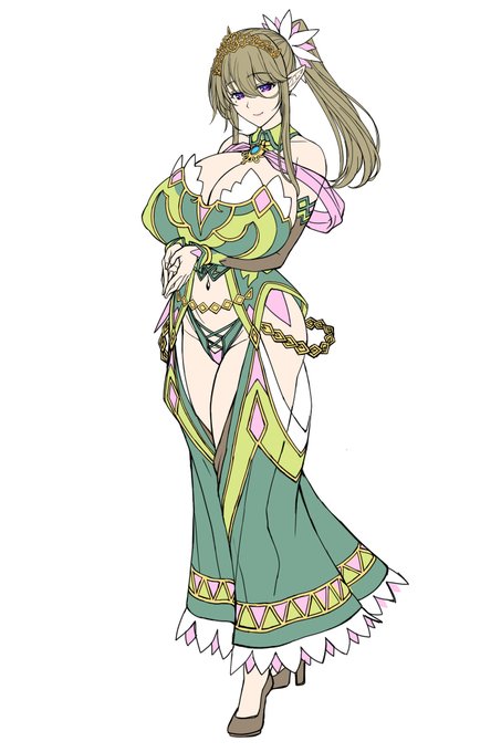 ルキシスに関しては色々と語りたいことはありますがここまでにしておきまして。巨乳5のルキシスにおいても色々とデザインもちろんのこと、構図関係もこだわりましたので、ルキシス以外にも魅力的なキャラが沢山いる巨乳5に少しでも興味を持っていただけると本当に嬉しいです😊 