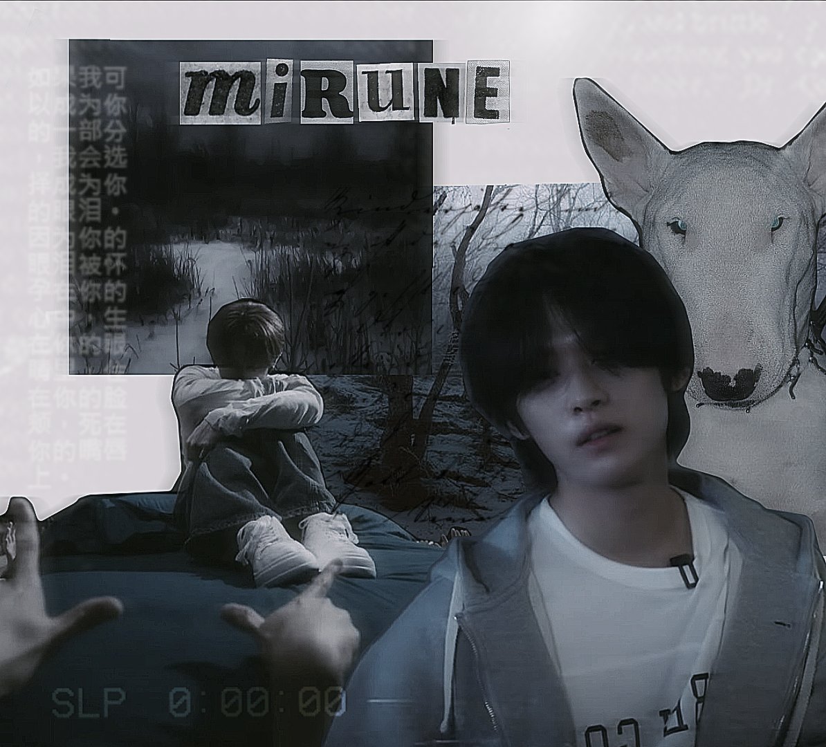 ——           Mirune `  

               Autistic. Soft boy.
               Selectively mute.
               23. Singleship.
               Talks to spirits.
               Has a ghost dog, Rei. 

               ♡/↻ to be mutuals