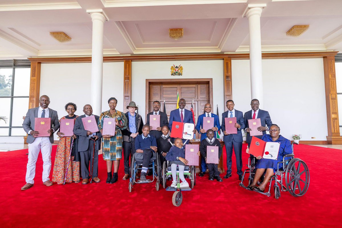 Hon. Tim Wanyonyi (@hontimwanyonyi) on Twitter photo What a momentous day for Persons With Disabilities (PWDs) in Kenya! President <a href="/WilliamsRuto/">William Samoei Ruto, PhD</a> has officially signed the Persons with Disabilities Bill into law. This means PWDs will now have the right to education, jobs, healthcare, and public access. It is an honour to represent What a momentous day for Persons With Disabilities (PWDs) in Kenya! President <a href="/WilliamsRuto/">William Samoei Ruto, PhD</a> has officially signed the Persons with Disabilities Bill into law. This means PWDs will now have the right to education, jobs, healthcare, and public access. It is an honour to represent