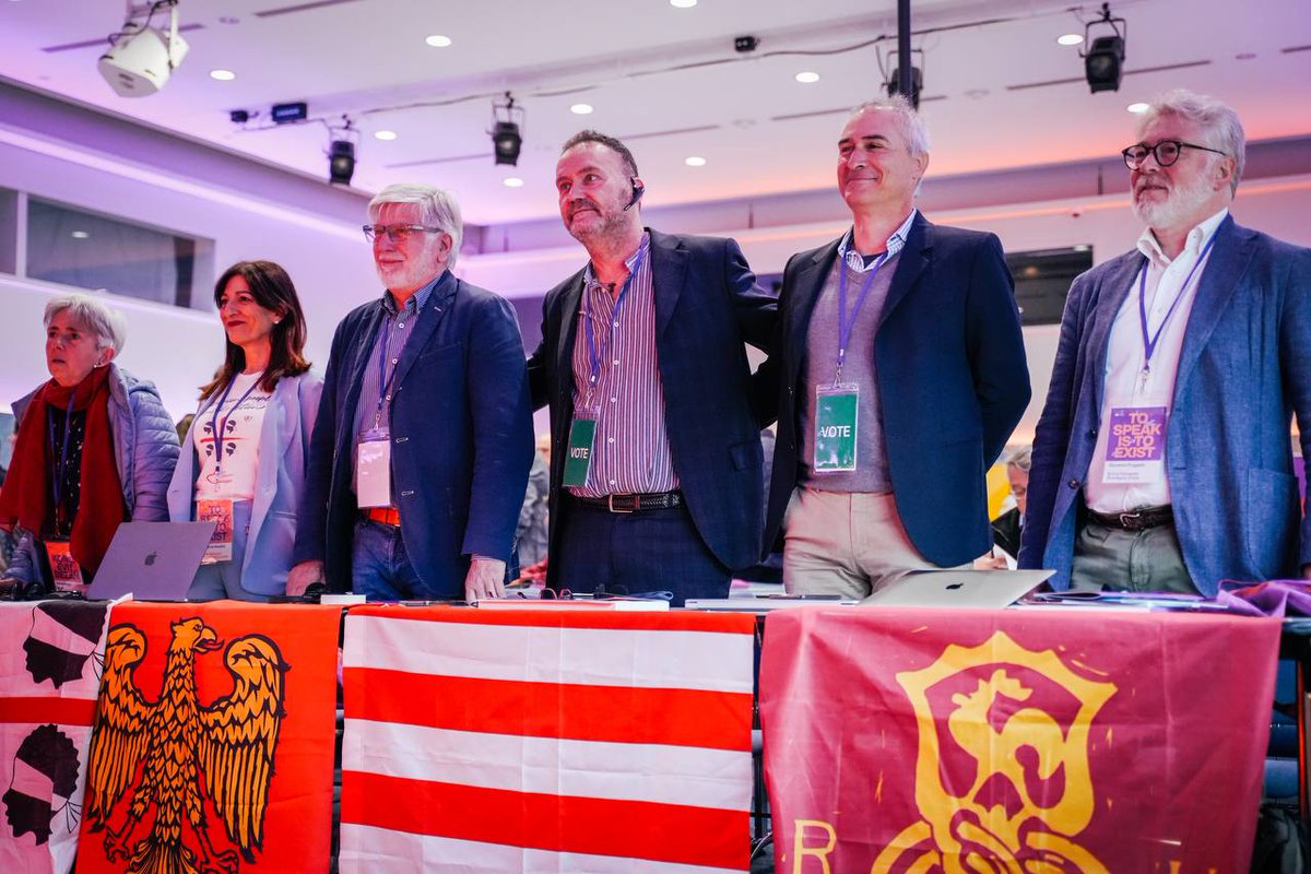 European Free Alliance (@efaparty) on Twitter photo <a href="/lorenalacalleA/">Lorena López de Lacalle</a> <a href="/UDB__/">Union Dém. Bretonne</a> <a href="/jordisolef/">Jordi Solé 🇪🇺||||</a> <a href="/LydieMassard1/">Lydie Massard</a> <a href="/SiretTiphaine/">Tiphaine Siret</a> <a href="/efagroupep/">EFA Group in the European Parliament</a> <a href="/EFA_Youth/">EFAY</a> <a href="/RetPS/">Régions et Peuples solidaires (R&PS)</a> <a href="/F_Alfonsi/">François Alfonsi</a> <a href="/partitoccitan/">Partit Occitan</a> We proudly welcomed 3 new parties to the EFA family., and today they are here with us.
<a href="/RumagnaUnida/">Rumâgna Unida</a> <a href="/chunta/">Chunta Aragonesista</a> <a href="/oratoscana/">OraToscana</a>
As centralisation still threatens Europe's rich diversity, we grow stronger. For linguistic rights & self-determination 💜
You're not alone. You're home 🫶 <a href="/lorenalacalleA/">Lorena López de Lacalle</a> <a href="/UDB__/">Union Dém. Bretonne</a> <a href="/jordisolef/">Jordi Solé 🇪🇺||||</a> <a href="/LydieMassard1/">Lydie Massard</a> <a href="/SiretTiphaine/">Tiphaine Siret</a> <a href="/efagroupep/">EFA Group in the European Parliament</a> <a href="/EFA_Youth/">EFAY</a> <a href="/RetPS/">Régions et Peuples solidaires (R&PS)</a> <a href="/F_Alfonsi/">François Alfonsi</a> <a href="/partitoccitan/">Partit Occitan</a> We proudly welcomed 3 new parties to the EFA family., and today they are here with us.
<a href="/RumagnaUnida/">Rumâgna Unida</a> <a href="/chunta/">Chunta Aragonesista</a> <a href="/oratoscana/">OraToscana</a>
As centralisation still threatens Europe's rich diversity, we grow stronger. For linguistic rights & self-determination 💜
You're not alone. You're home 🫶