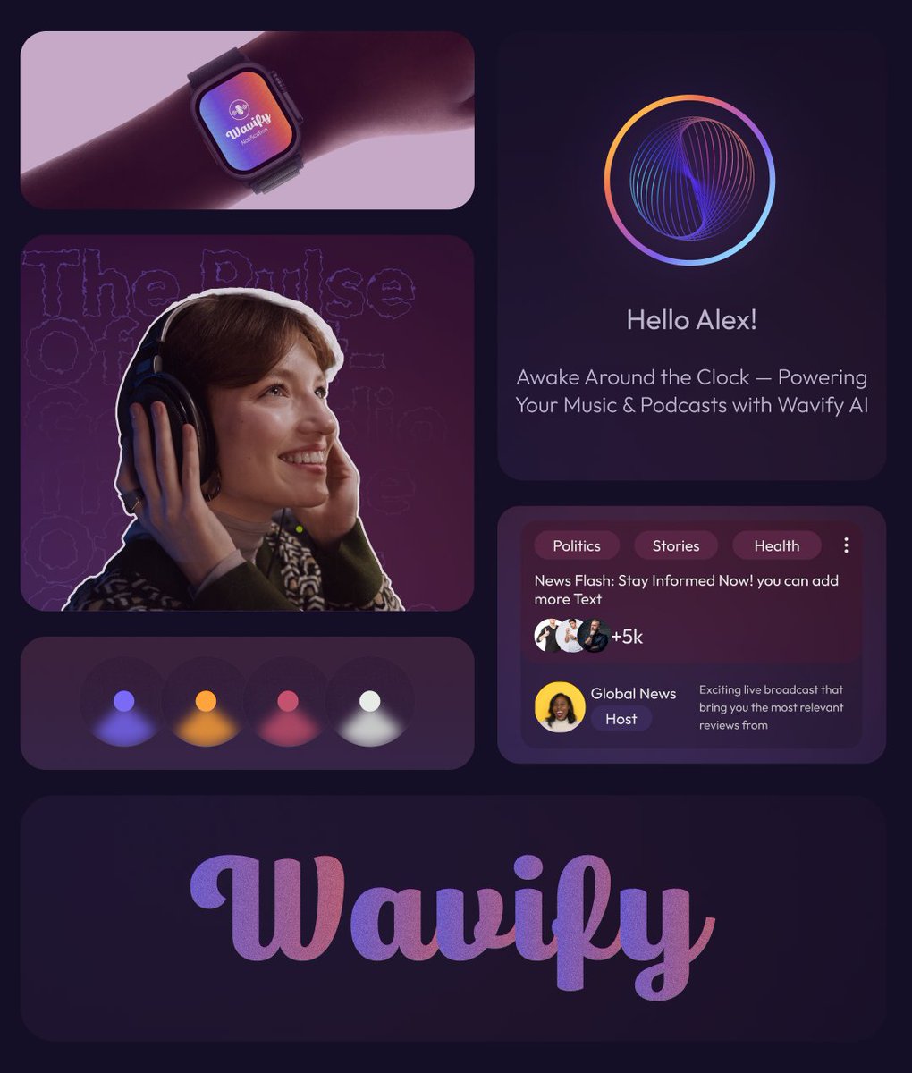 ideatedlab's tweet photo. 🎧 WAVIFY – The Future of Podcasting
Smarter. Clearer. Effortless.

🚀 Designed to connect, built to inspire.
Follow @ideated_lab for more creative tech magic.
#aipodcast #podcast #uidesign #UIUX #podcastappdesign https://t.co/xAkBgCLsJ9