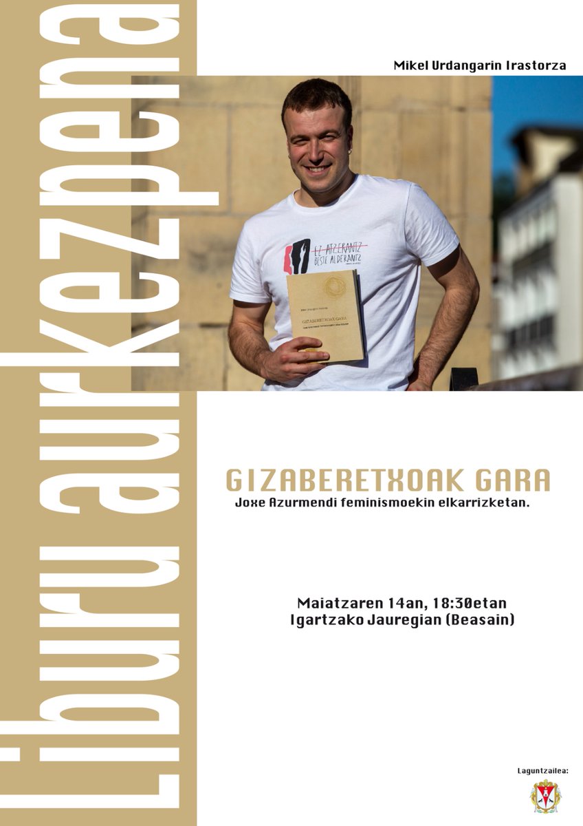 Asteazkenean, berriz, Beasainen egingo dugu aurkezpena, Igartzako Jauregian

Batera zein bestera gonbidatuta zaudete!