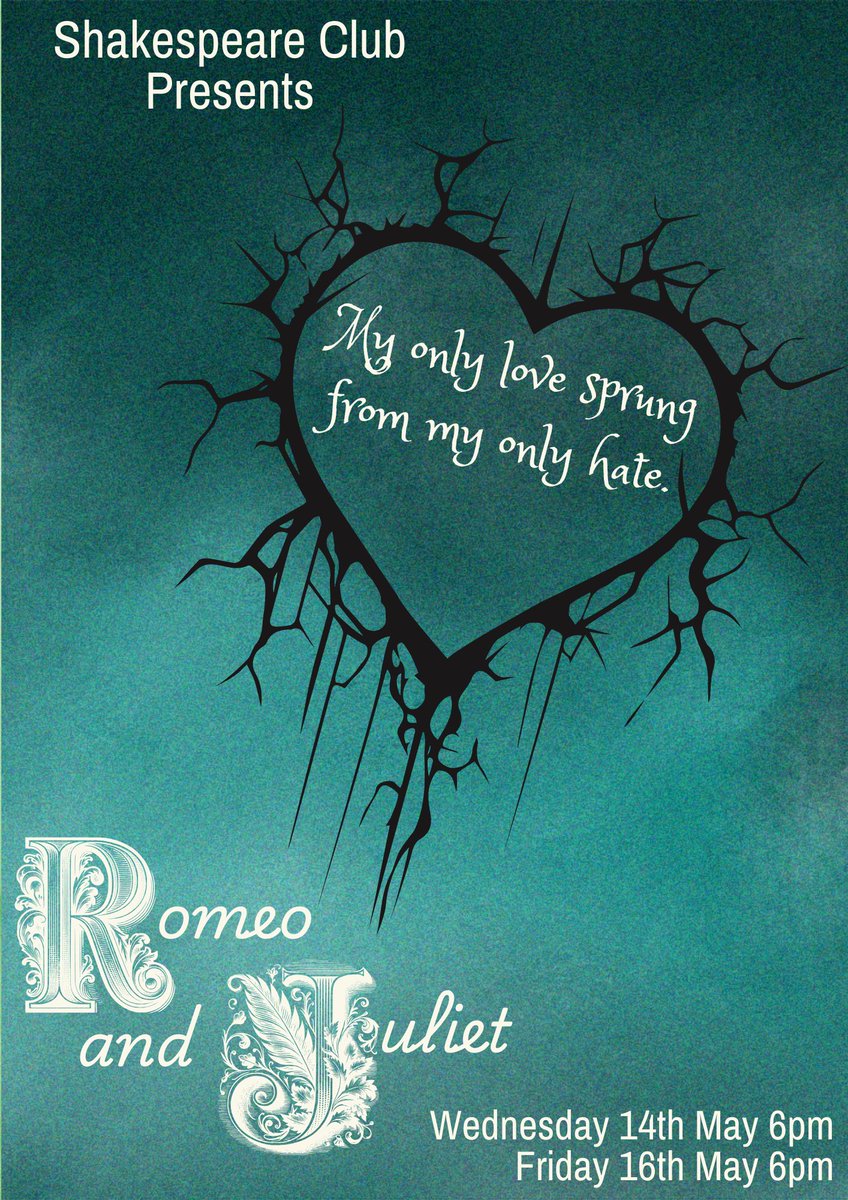 Our Year 3-4 Shakespeare Club are excited to announce that they will be performing Shakespeare's Romeo and Juliet in the School Hall, on Wednesday 14th May and Friday 16th May at 6pm. 

Please contact the School Office if you would like tickets 😃