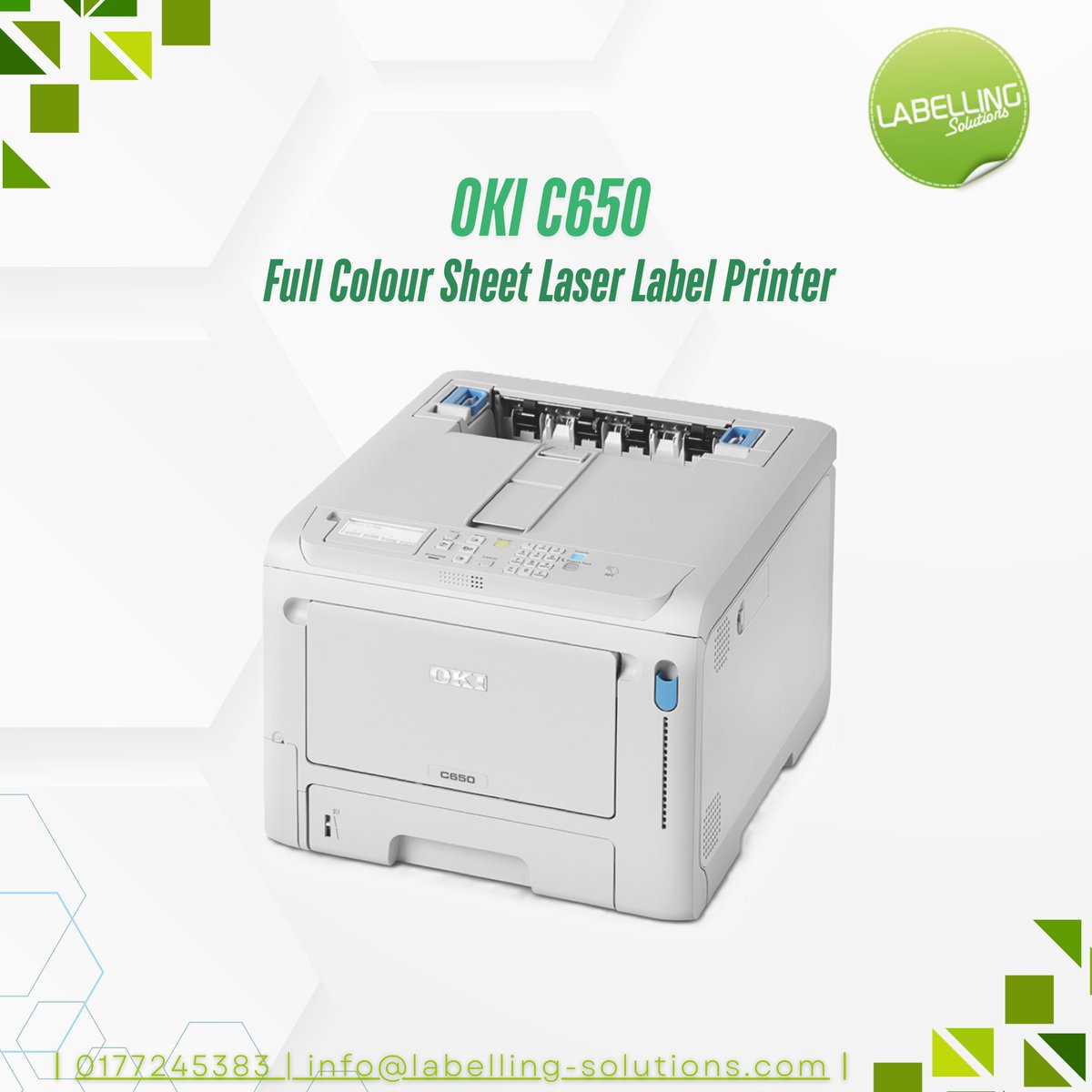 Meet the OKI C650 – the world’s smallest high-performance A4 colour printer.
Perfect for label printing, plant tagging. It's
Compact and cost-effective solutions

#OKIC650 #LabelPrintingUK #CompactPrinter #ColourPrinting #UKBusinessSolutions