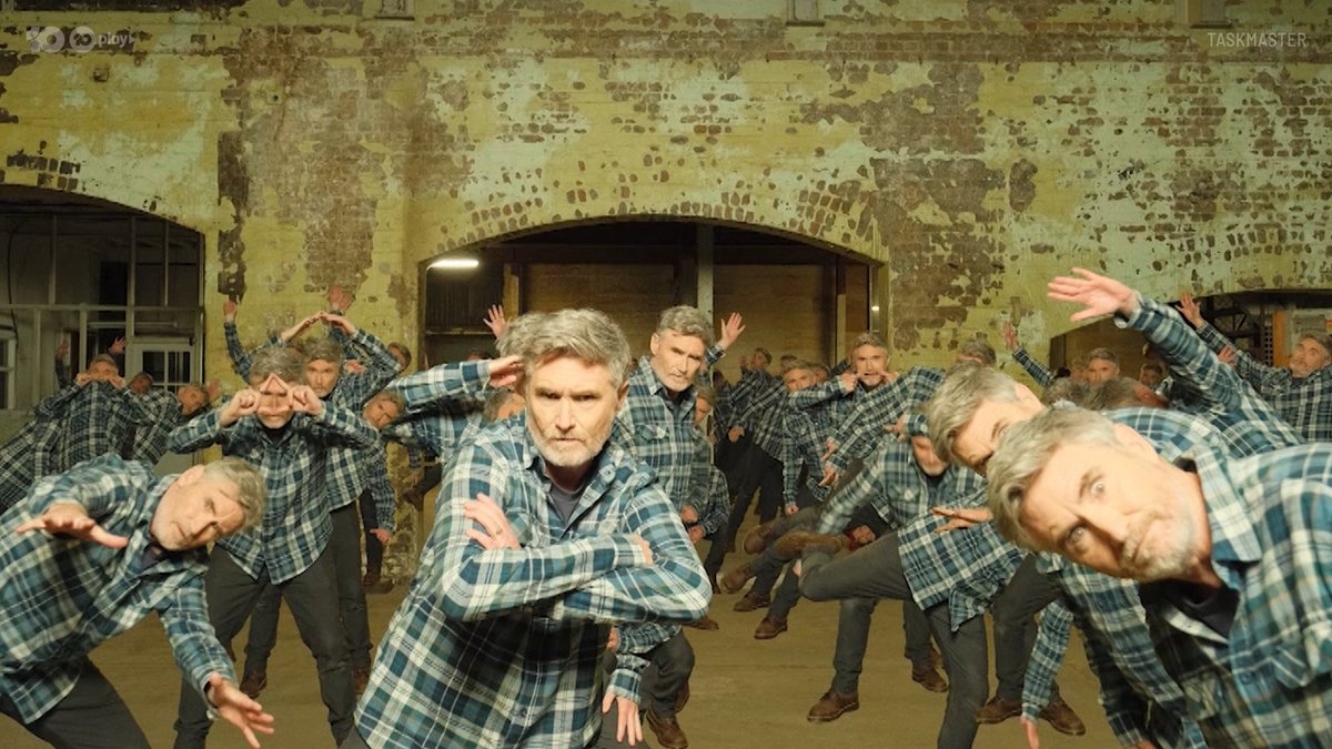 TaskMasterAU's tweet image. Who's up for a game of generic 'where's the red stripey, hidey, glasses man'? 🔍 Let us know when you've found all five contestants wearing a red hat in the comments! 

#TaskmasterAU | Watch on @Channel10AU and 10 Play