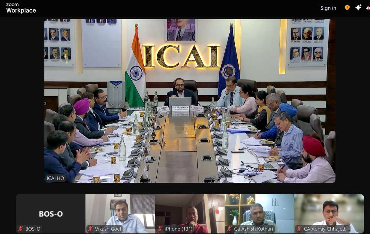 ruwatiaofficial's tweet photo. Another Focused Meeting of Board of Studies Operations – ICAI | New Delhi
Honoured to participate once again in the crucial meeting of the Board of Studies Operations of ICAI at the headquarters in New Delhi.
#ICAI #BoardOfStudies #CAEducation #FutureReady #ICAILeadership https://t.co/jeonYbuIUv