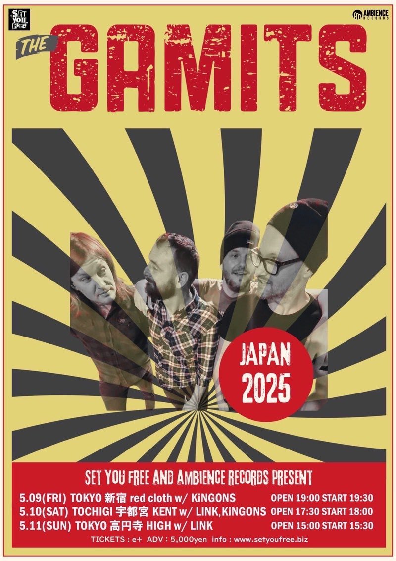 NEUTRAL_BASS's tweet photo. 明日からこれら全部行く🚃
#THEGAMITS
#天才ピアニスト
#金属バット
#LAGWAGON https://t.co/7IDVVJZvwT