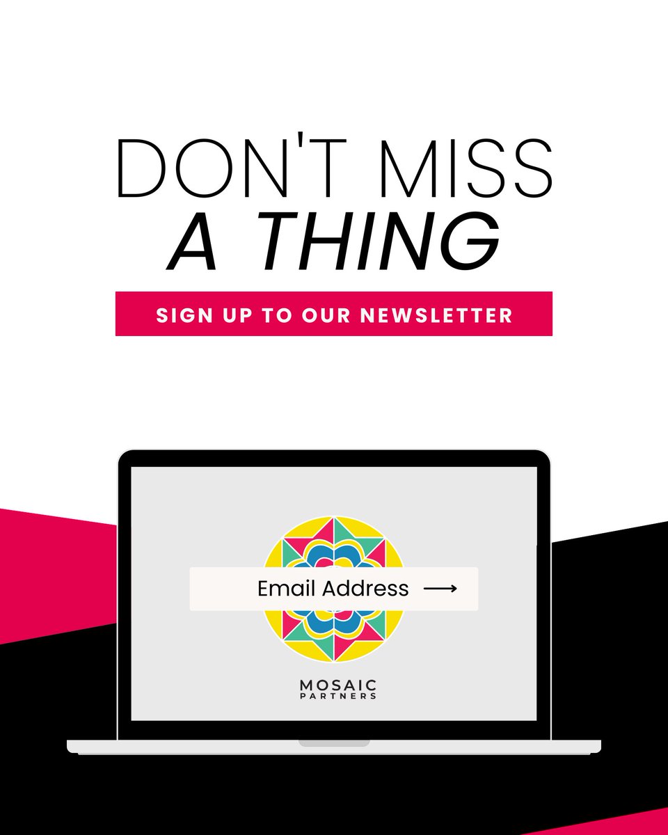 Sign up to our newsletter to receive fresh content, news of and exclusive access to free and paid events, workshops and new products from Mosaic Towers.

eepurl.com/hPdd_j

#ProfessionalDevelopment #Coaching #LeadershipDevelopment #LeadershipDevelopment