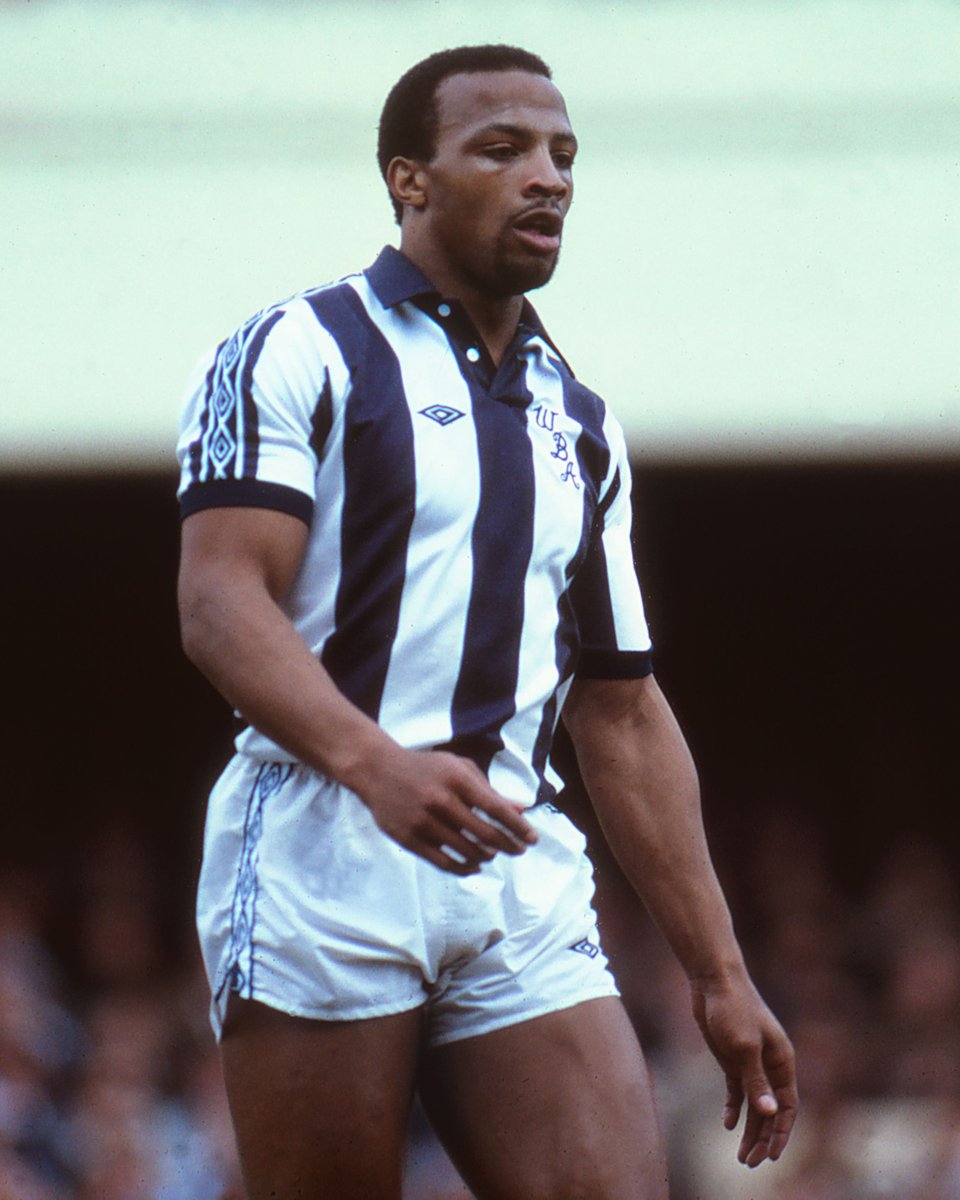 WBA's tweet image. On this day in 1977, Cyrille Regis became a Baggie. 🫡

A true Albion great. 💙🤍