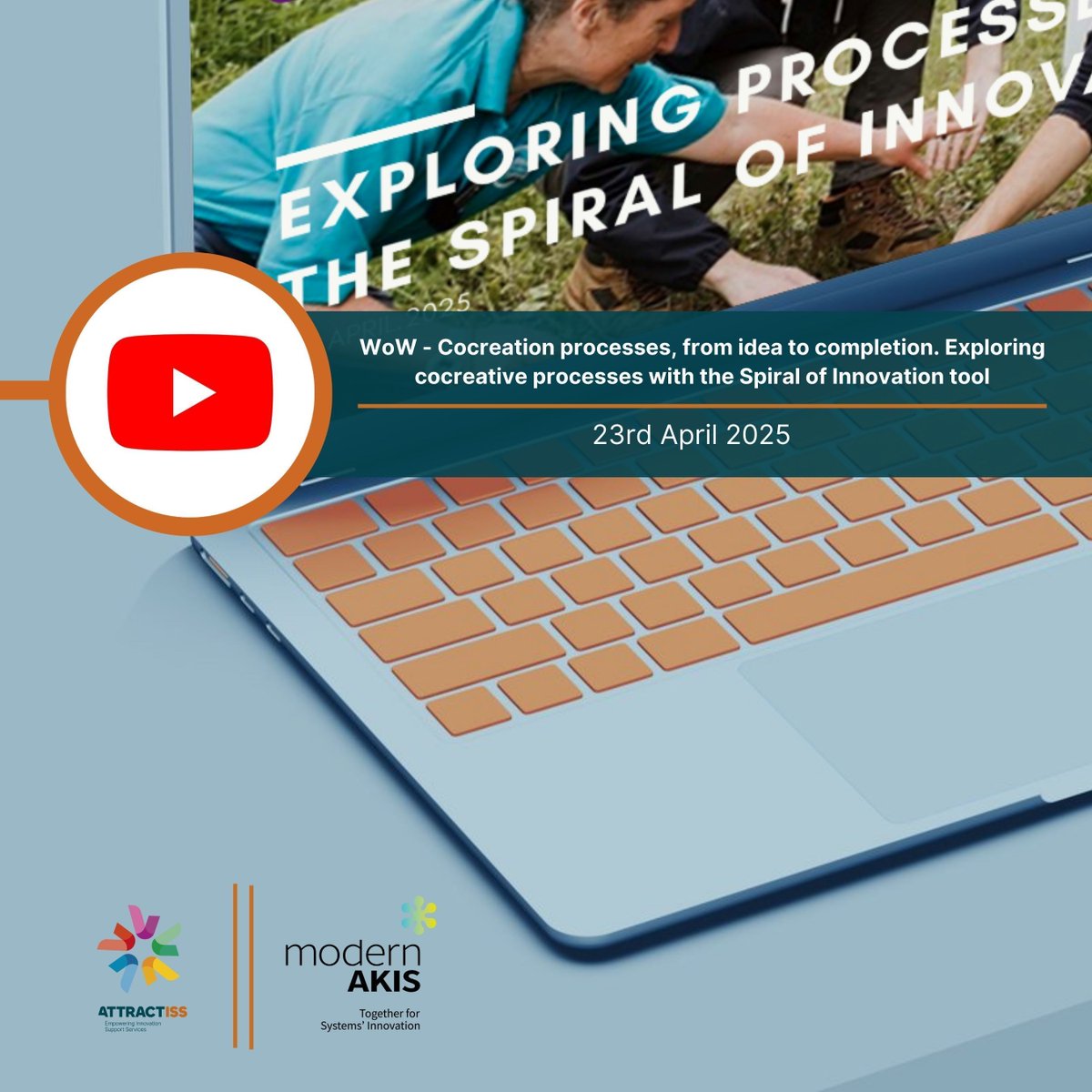 🚀 The latest WoW Webinar is now available to watch on YouTube! Hosted by modernAKIS and ATTRACTISS, this session dives into the Spiral of Innovation—a powerful tool for understanding the life cycle of co-creation in agriculture.

📺 Catch up now: buff.ly/ePlruyc