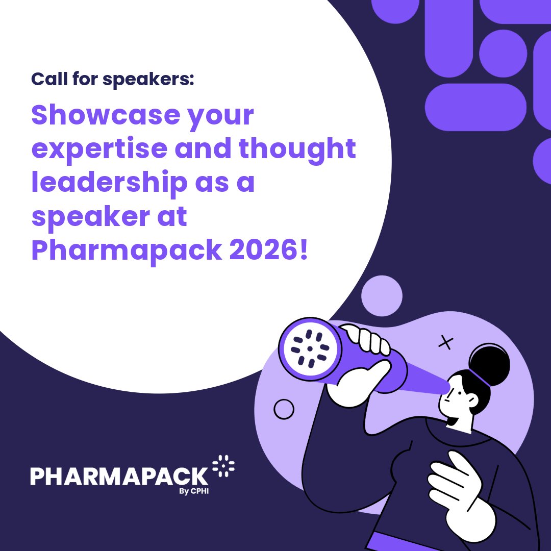 If you have something to say that the industry needs to hear, then we want to hear from you. Put your insight – and your brand – in front of pharma’s biggest audience at next year’s Pharmapack.

Register your interest here, and our team will get in touch: ow.ly/3W2x50VP5h6
