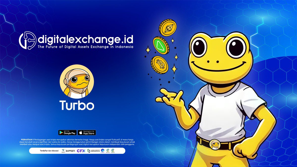 $TURBO - Aset kripto berbasis “Meme” diluncurkan September 2023 yg dibuat oleh Rhett Mankind dgn bantuan sepenuhnya oleh GPT-4 OpenAI. Menggunakan jaringan blockchain Ethereum ERC-20. Dengan anggaran $69. Total pasokan 69 miliar token. 

Now available in digitalexchange.id