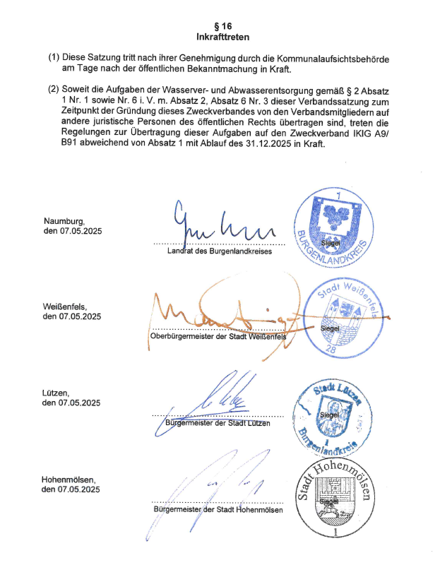 Es ist vollbracht! Wir haben den Rahmen für unser Interkommunales Industrie- und Gewerbegebiet (#IKIG) an der A 9 im #Burgenlandkreis geschaffen. Der Burgenlandkreis und die Städte #Weißenfels, #Lützen und #Hohenmölsen haben für mehr als 240 ha einen Zweckverband errichtet. Das