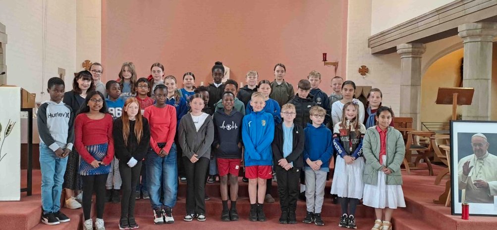 A beautiful moment from Mass at St Aidan’s today. The children were so prayerful and reverent, and each received a special blessing in preparation for next week. A truly uplifting morning!