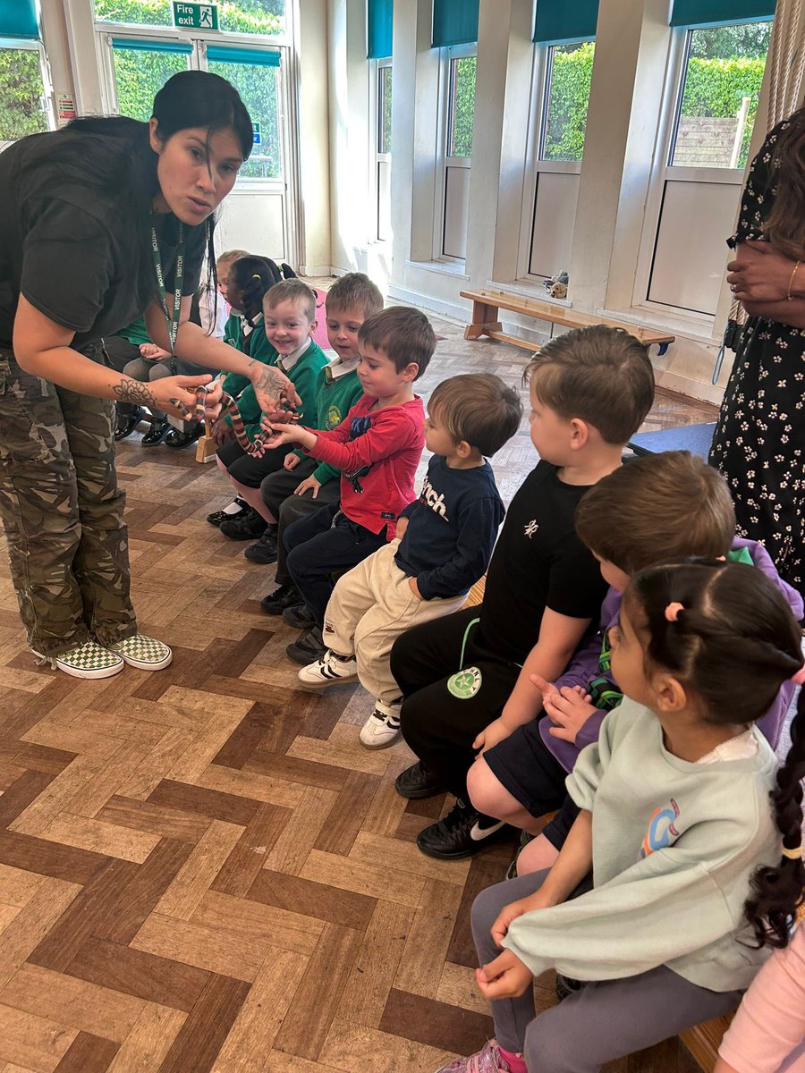 Today, our Early Years enjoyed seeing some creepy crawlies and critters as part of a workshop linked to their topic! 

They were so interested in all the animals on show!