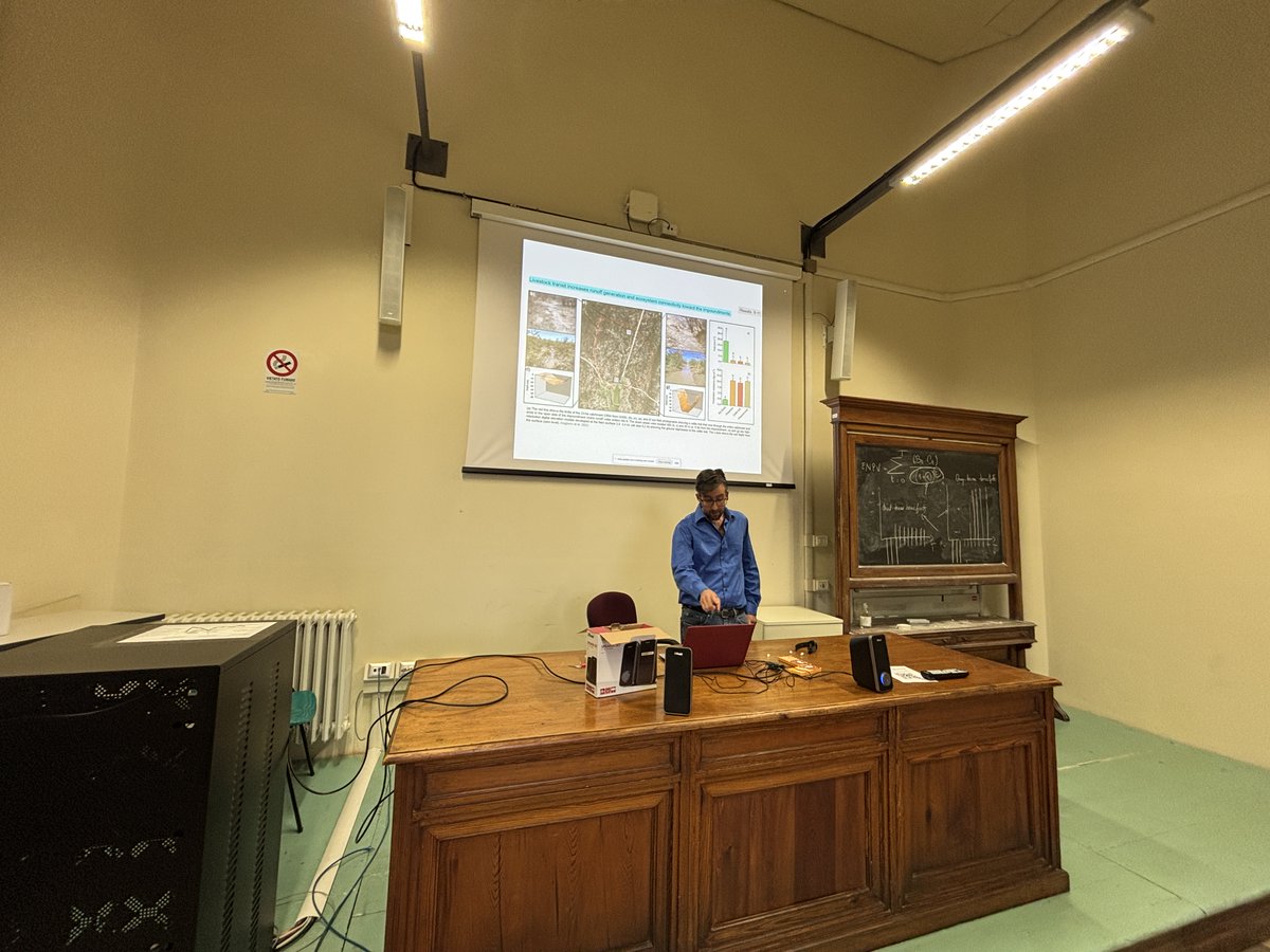 Great to host Prof. Patricio Magliano from <a href="/GEASanLuis/">GEA - San Luis</a>  at <a href="/noticiasUNSL/">UNSL</a> (Argentina) in our Lab

We are sharing research in water resources management in #drylands, in particular of #WaterHarvesting for #Livestock production in the #DryChaco region

<a href="/DagriUnifi/">DAGRI - UNIFI</a> 
<a href="/UNI_FIRENZE/">Università di Firenze</a>