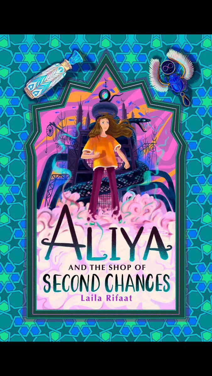 Matthew Fox (@mattfoxwriter) on Twitter photo ALIYA AND THE SHOP OF SECOND CHANCES, by Egyptian author Laila Rifaat, is out today (with a stunning cover by <a href="/GaiaAlessi/">Gaia Alessi</a>).
It's the One Thousand and One Fantastical Ideas! Magic carpet rides, time travel, genies, sphinxes and much, much more... Well done, <a href="/lailarifaat/">Laila Rifaat (Updates Only. Instagram/Threads)</a>! ALIYA AND THE SHOP OF SECOND CHANCES, by Egyptian author Laila Rifaat, is out today (with a stunning cover by <a href="/GaiaAlessi/">Gaia Alessi</a>).
It's the One Thousand and One Fantastical Ideas! Magic carpet rides, time travel, genies, sphinxes and much, much more... Well done, <a href="/lailarifaat/">Laila Rifaat (Updates Only. Instagram/Threads)</a>!