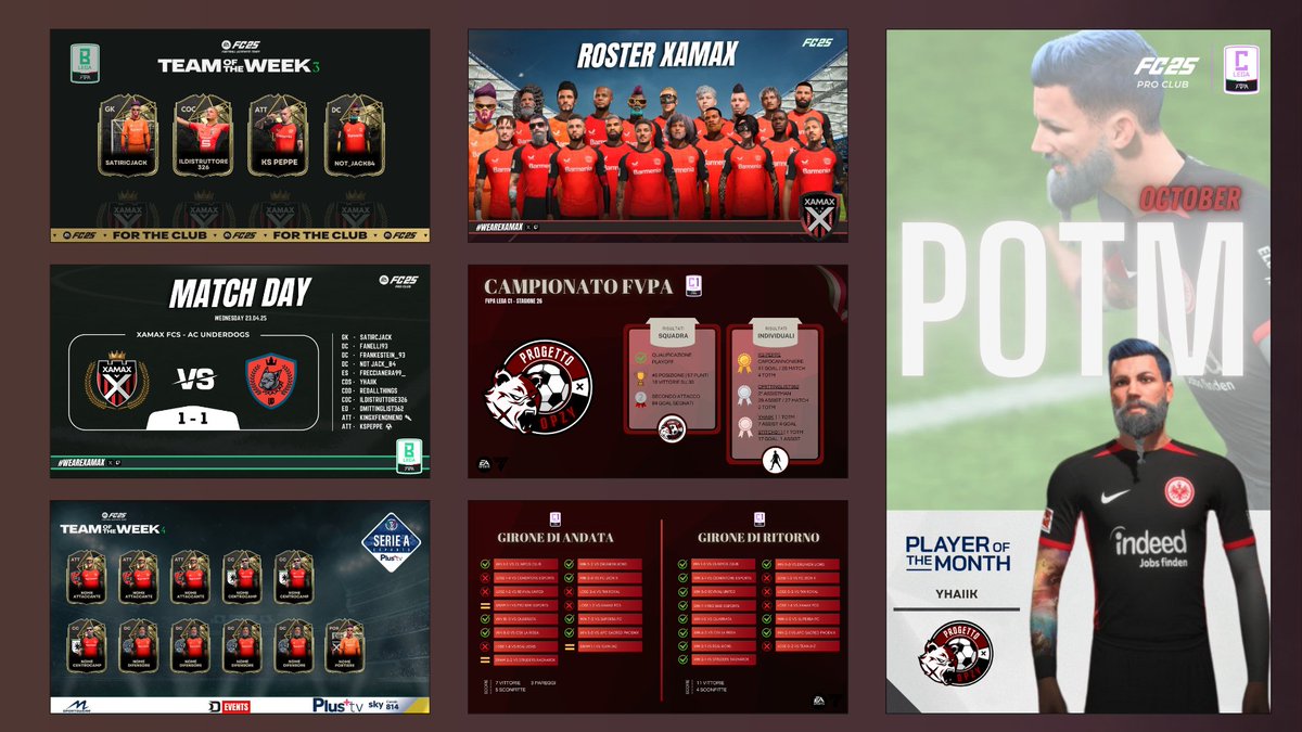Trasforma l’immagine della tua squadra di #ProClub con #grafiche personalizzate su commissione!

Ecco alcuni dei miei lavori.

<a href="/pctransfermarkt/">🇮🇹 PRO CLUBS TRANSFERMARKT🔍</a> <a href="/Mercato_FVPA/">Calciomercato Fvpa</a> <a href="/RTGamingEsp/">RT GAMING</a> <a href="/RTAllProClub/">RETWEET ALL PROCLUB</a> <a href="/vGamesRT/">vGamesRT 🔄</a> <a href="/ProClubsRTweets/">ProClubsRTweets</a> <a href="/NewsProclub/">News Proclub</a> <a href="/Retweet_Proclub/">🔺• RETWEET •🔺</a> <a href="/HouseOfProClub/">H𝕠𝕦𝕤𝕖 𝕆𝕗 P𝕣𝕠C𝕝𝕦𝕓</a> <a href="/FVPA_net/">FVPA.net 🇮🇹</a> <a href="/VPLItaly/">VPL Italy 🇮🇹</a>