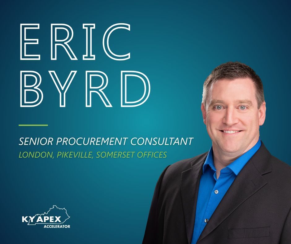 kentuckyapex's tweet image. Meet Eric Byrd – Senior Procurement Consultant in Eastern KY!

With 20 years in business management, Eric helps companies grow through government contracting. He&apos;s a UK fan, a Redpoint regular, and proud to call EKY home. 

#KentuckyAPEXAccelerator #APEXAccelerators #KSTC #GovCon